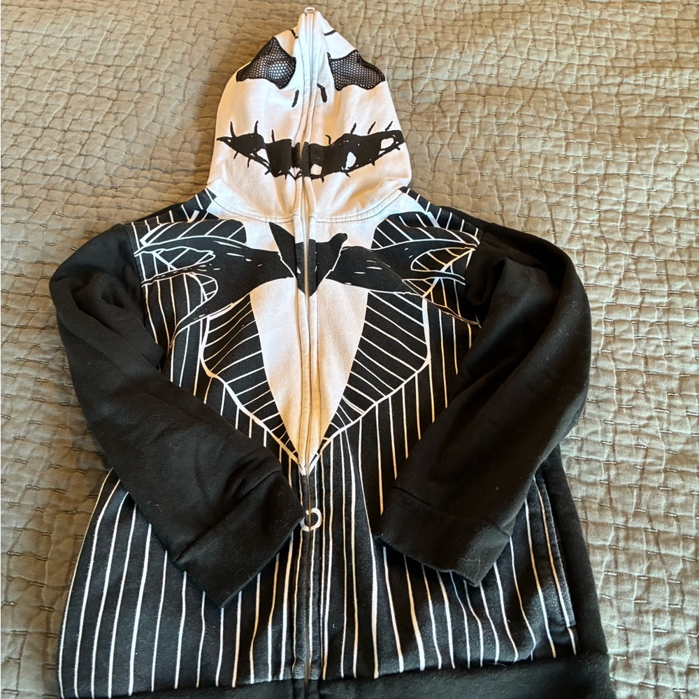 Kids Nightmare Before Christmas - Jack Skellington character zip up hoodie small